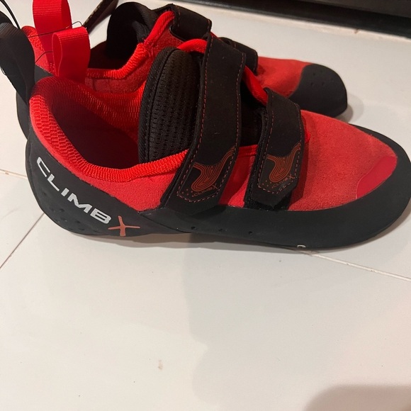 CLIMB X RAVE STRAP Red Climbing Shoes Men’s 8 Women’s 10.5 Organic Hemp Lining main image 8